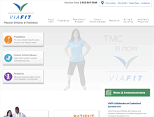 Tablet Screenshot of myviafit.com